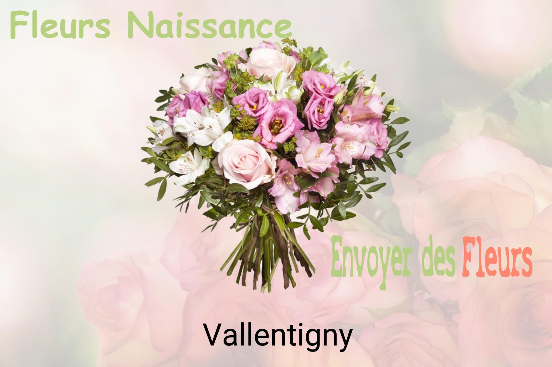 Bouquet de fleurs de naissance livré à Vallentigny