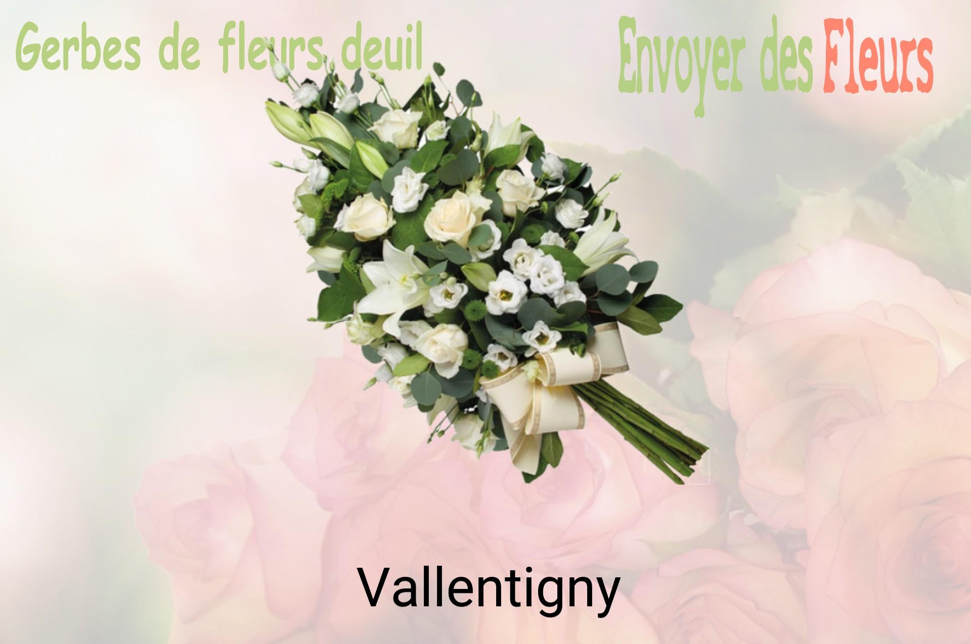 Gerbe de fleurs de deuil livrée à Vallentigny